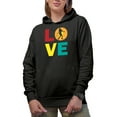thumbnail image 1 of Retro Love Step Merch Gift Ideas for Dancers Black Hooded Sweatshirt or Hoodie, Small, 1 of 5