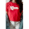 thumbnail image 1 of Retro Love Valentines Day Graphic Tee T-Shirt, 1 of 10