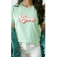 thumbnail image 1 of Retro Love Valentines Day PLUS SIZE Graphic Tee T-Shirt, 1 of 10