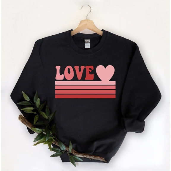 Retro Love Valentines Day Shirt,Valentines Day Shirts For Woman,Heart Shirt,Cute Valentine