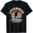 thumbnail image 1 of Retro Lovebirds Make Me Happy You Not So Much Lovebird Lover T-Shirt, 1 of 5