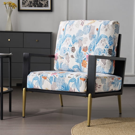 Retro Low - Back Velvet Chair - Wide Armrest Comfort for Reading - Living Room Centerpiece - Fully KD Design