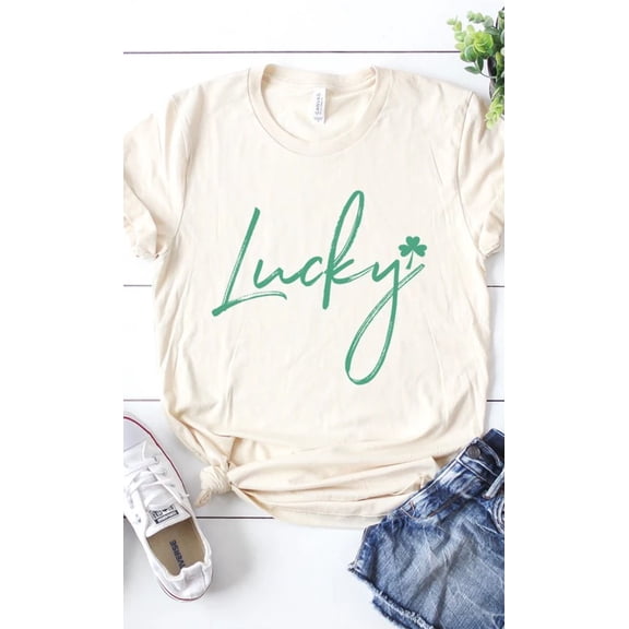 Retro Lucky Graphic Tee T-Shirt