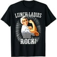 thumbnail image 1 of Retro Lunch Ladies Rock Cafeteria Worker Funny Lunch Lady T-Shirt, 1 of 4