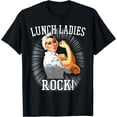 thumbnail image 1 of Retro Lunch Ladies Rock Cafeteria Worker Funny Lunch Lady T-Shirt, 1 of 4