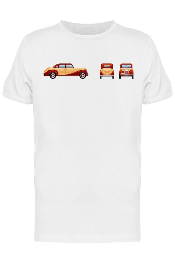 Retro Luxury Car T-Shirt Men -Image by Shutterstock, Male Small