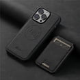 thumbnail image 1 of Retro Luxury Magsafe 2 In 1 Detachable Magnetic Leather Case For iPhone 15 14 13 12 Pro Max Plus 15Pro Max Card Holder Pocket Cover, 1 of 1