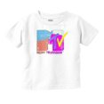 thumbnail image 1 of Retro MTV Color Block Stamps Logo Toddler Boy Girl T Shirt Infant Toddler Brisco Brands 6M, 1 of 6