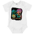 thumbnail image 1 of Retro MTV Colorful Chalk Flowers Logo Romper Boys or Girls Infant Baby Brisco Brands NB, 1 of 6