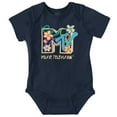 thumbnail image 1 of Retro MTV Colorful Flowers Logo Romper Boys or Girls Infant Baby Brisco Brands 24M, 1 of 6