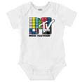 thumbnail image 1 of Retro MTV Colorful Squares Logo Romper Boys or Girls Infant Baby Brisco Brands 18M, 1 of 6