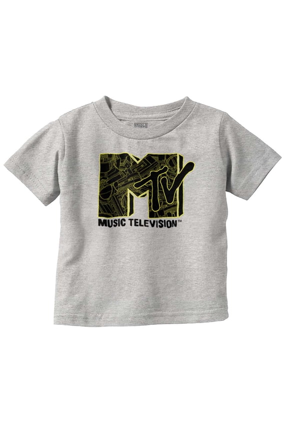 Retro MTV Cool Music Memorabilia Logo Toddler Boy Girl T Shirt Infant Toddler Brisco Brands 18M