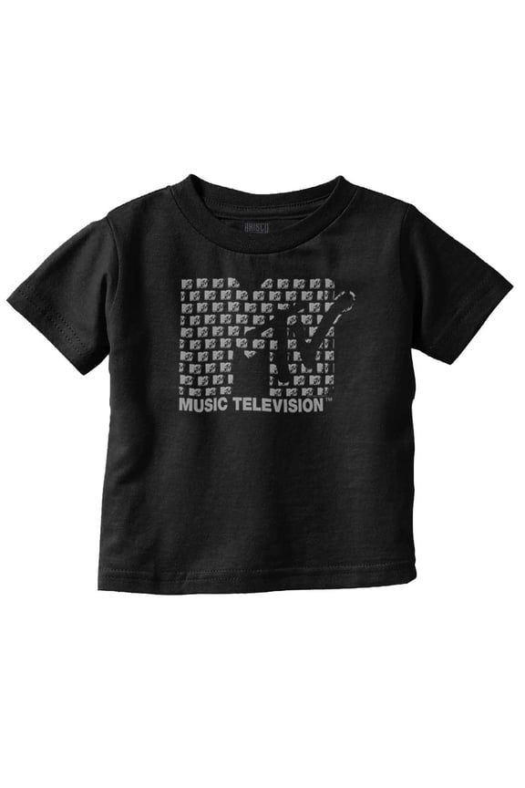 Retro MTV Music Television Logo Toddler Boy Girl T Shirt Infant Toddler Brisco Brands 18M