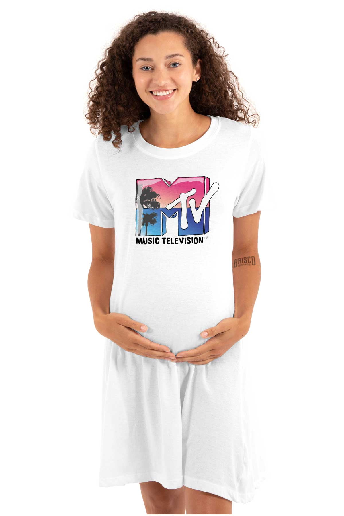 MTV Beach And Palm Tree Tank Top - Offiziell Lizenziertes Musik-Fan-Shirt