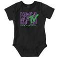 thumbnail image 1 of Retro MTV Peace Zen Hippie Logo Romper Boys or Girls Infant Baby Brisco Brands NB, 1 of 6
