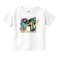 thumbnail image 1 of Retro MTV Rainbow Collage Logo Toddler Boy Girl T Shirt Infant Toddler Brisco Brands 6M, 1 of 6