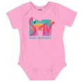 thumbnail image 1 of Retro MTV Sunset Flamingo Logo Romper Boys or Girls Infant Baby Brisco Brands NB, 1 of 6