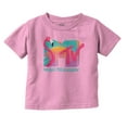 thumbnail image 1 of Retro MTV Sunset Flamingo Logo Toddler Boy Girl T Shirt Infant Toddler Brisco Brands 6M, 1 of 6