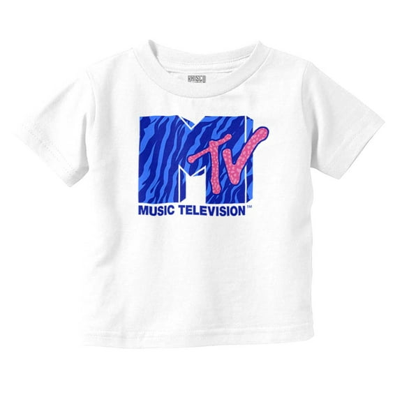 Retro MTV Tiger Stripe Print Logo Youth T Shirt Tee Girls Infant Toddler Brisco Brands 6M