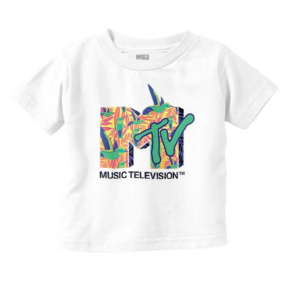 Retro MTV Tropical Hummingbird Logo Toddler Boy Girl T Shirt Infant Toddler Brisco Brands 6M