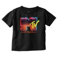 thumbnail image 1 of Retro MTV Vaporwave Landscape Logo Toddler Boy Girl T Shirt Infant Toddler Brisco Brands 6M, 1 of 6