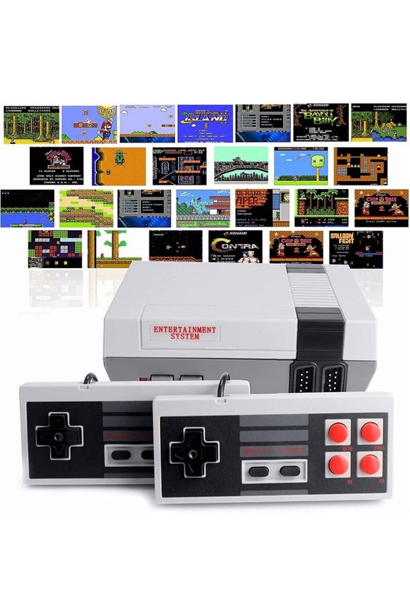 Retro Machines Built in 620 Video and 2 Controllers, Mini Video Controllers Plug and Play TV with AV Output, 8-Bit Video System, Children's Gift