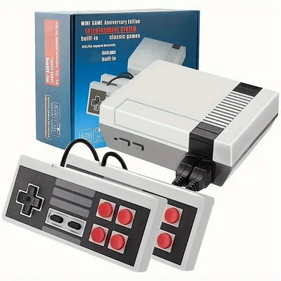 Retro Machines  Classic Mini Retro System Built-in 620 and 2 Controllers, Old-School System for Adults and Kids