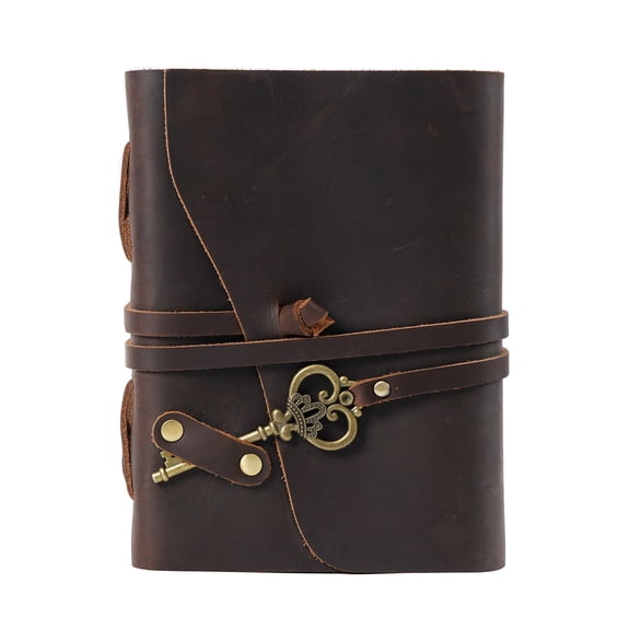 Retro Magic Leather Journey Diary Notepad Journal Planner Notebook with for Key Ornaments for Women Men Artist Writer Gi