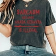 thumbnail image 1 of Retro Magic Wand Shirt Sarcasm Because  Shirt Washed Tee Cotton Shirt Women Y2K Tops Girl Clothing, 1 of 1