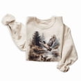 thumbnail image 1 of Retro Mallard Ducks Fall Pond Scene Sweatshirt - 90s Waterfowl Duck Forest Nature Outfit, 1 of 4