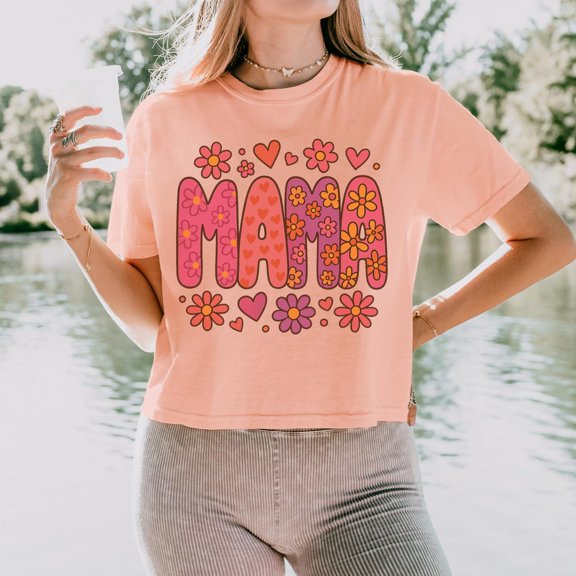 Retro Mama, Floral Mama, Mom Coquette, Boho Mama, Mothers Day, Mom Life, Mom Shirt Design, Trendy Groovy Mama214 Tshirt All Size S-5XL