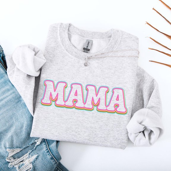 Retro Mama, Groovy Mom, Mama Sublimation, Mothers Day, Mom Life, Mom Shirt Design, Trendy Mama Shirt, Neon Mama789 Tshirt All Size S-5XL