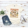 thumbnail image 1 of Retro Mama T-shirt Vintage Pregnancy Announcement Shirt Mom Shirts Gift Female Large, 1 of 5
