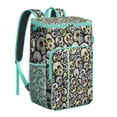 thumbnail image 1 of Retro Mandala Insulated Backpack Cooler - 20L Leak-Proof Soft Cooler Bag with Geometric & Abstract Print for Travel, Hiking, and Work, 1 of 4