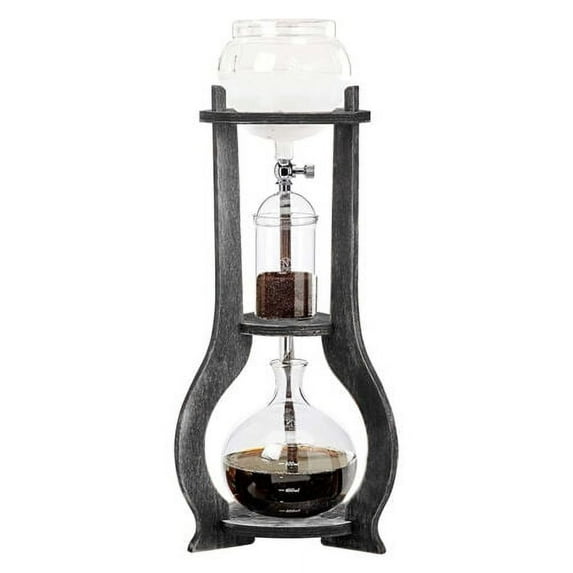 Retro Manual Cold Brew Coffee Pot Set Drip Filter Eco-coffee Iced Tool Coffee Maker 6-8 Cups