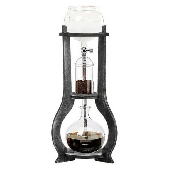 Retro Manual Cold Brew Coffee Pot Set Drip Filter Eco-coffee Iced Tool Coffee Maker 6-8 Cups
