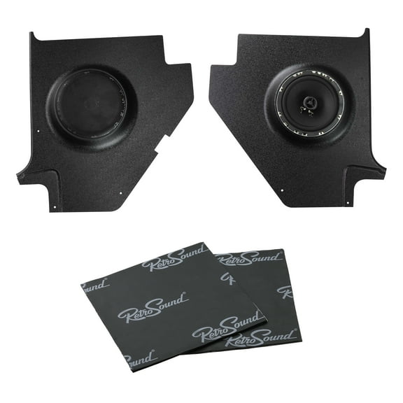 Retro Manufacturing KP-F19-6066-652-M Kick Panel for 1960-66 Ford Falcon with Speakers and Sound Dampening