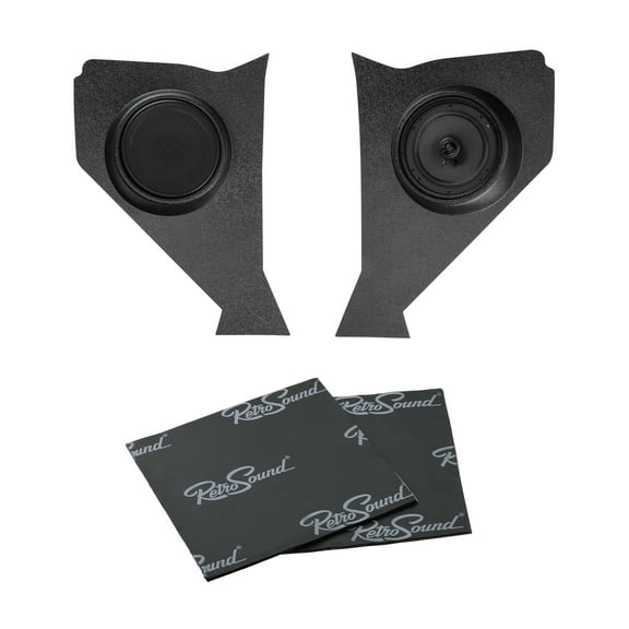 Retro Manufacturing Kick Panels with Standard Speakers and Sound Dampening KPC031957-62-M