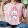 thumbnail image 1 of Retro Marie Cat Coquette Bow Shirt, The Aristocats Tshirt, Coquette Aesthetic Tee, Marie Cat Mirror Bow Tshirt, Disneyland Aristocats Tee, 1 of 5