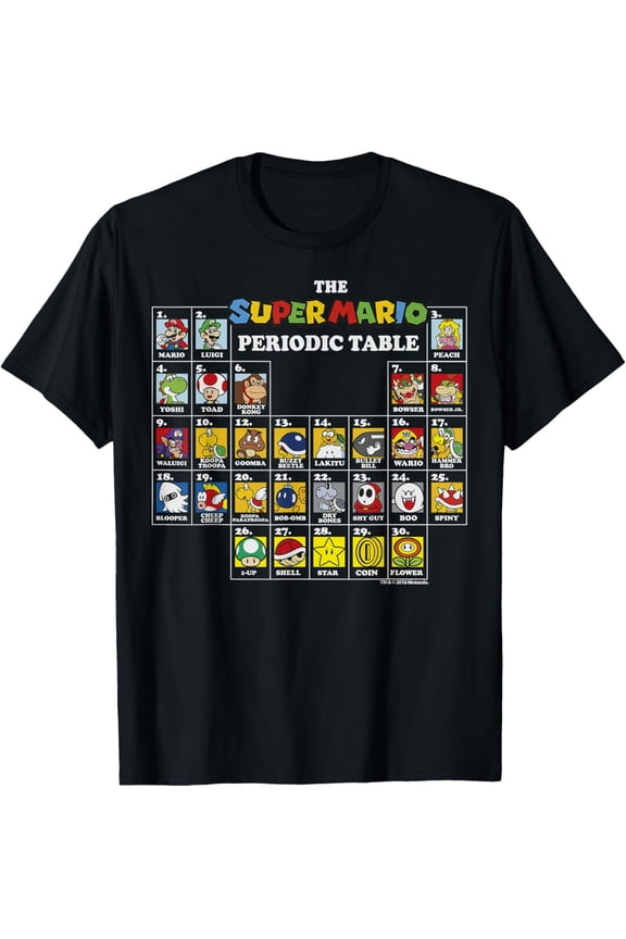 Retro Mario Graphic Tee – Classic Video Game Character Shirt