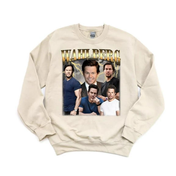 Retro Mark Wahlberg Actor Movie Fan 90s Vintage Star Hollywood Graphic Sweatshirt, for men & women, up to size 5XL