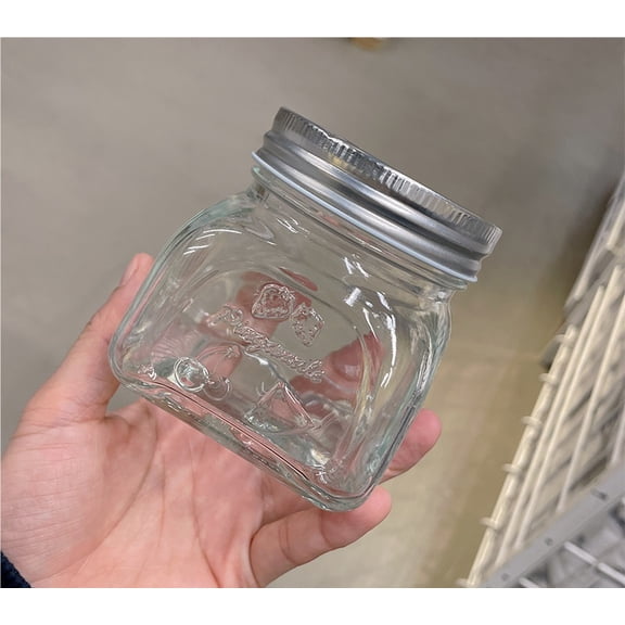 Retro Mason Jar - Airtight Food Grade Glass Storage Jar for Kitchen Essentials