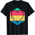 thumbnail image 1 of Retro Medicine Stethoscope Heart Gift Nurse T-Shirt, 1 of 3