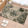 thumbnail image 1 of Retro Medieval Washable Small Entryway Area Rugs 2'x3', Map Octopus Low Pile Throw Rug Non-Slip Sturdy Edge Binding Carpet for Front Door Floor Room Entry, 1 of 9