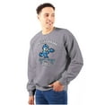 thumbnail image 1 of Retro Mega Man Running and Gunning Unisex Plus Size Sweatshirt Brisco Brands 2X, 1 of 5