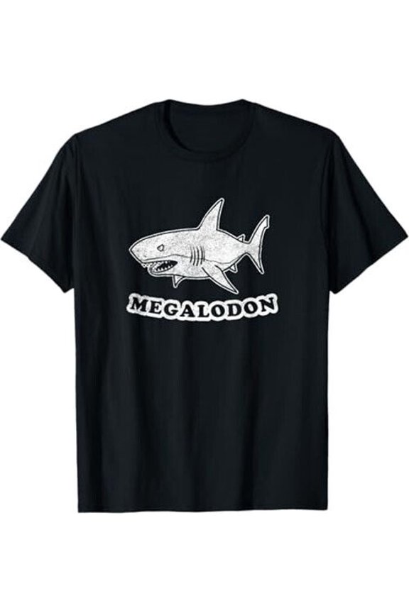 Retro Megalodon Shark by Turbo Volcano T-Shirt *NEW* 10 Colors