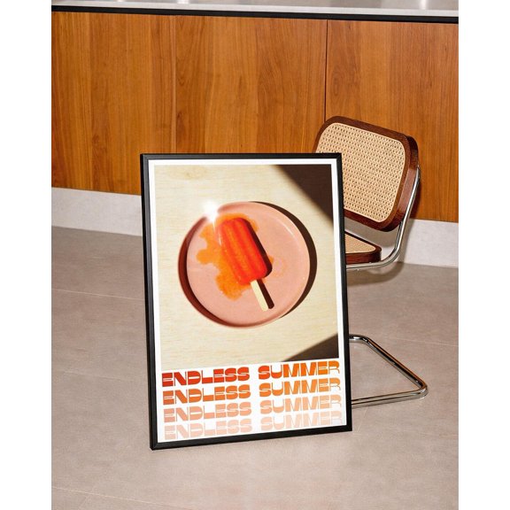 Retro Melting Popsicle Summer Kitchen Poster Unframed Paper Print