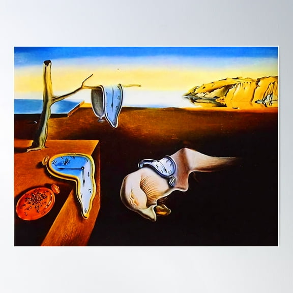 Retro Memory Salvador Dali Poster Wall Art, Modern Wall Decor For Living Room Bedroom, 8x12 UNFRAMED