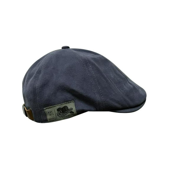 Retro Men Cotton Flat Cap Adjustable Beret Driving HatAU X2W5