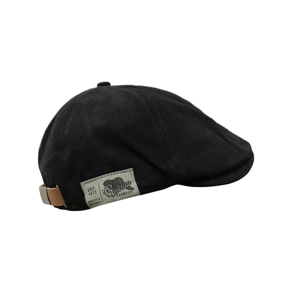 Retro Men Cotton Ivy Flat Cap Newsboy Adjustable Beret Driving Cabbie Hat G4D5